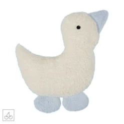 Bouillotte Noyaux De Cerises Doudou Efie Canard Ecru & Bleu Ciel 25 Cm - Bouillottes Bio