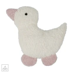 Bouillotte Noyaux De Cerises Doudou Efie Canard Ecru & Rose 25 Cm - Bouillottes Bio