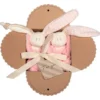 Coffret 2 Doudous HochetCoton Bio Keptin-jrLittle Toddel Rose 16cm - Doudou Bio