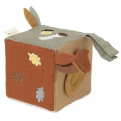Cube D'activité En Tissus Doux Automne Fabelab® Coton Bio GOTS -Jouet Bio Scandinave