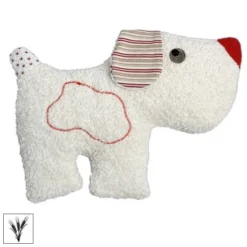 Doudou Bouillotte Efie Chien Coloré 32 Cm Coton Bio Organic ~ Epeautre - Doudou Bio Naturel Efie
