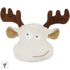 Doudou Bouillotte Sèche Épeautre Efie Renne Nature 20 Cm Coton Bio (GOTS) - Bouillottes Bio