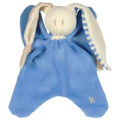 Doudou Coton Bio Keptin-jr Toddel Large Bleu Bleuet 21cm - Doudou Ecologique