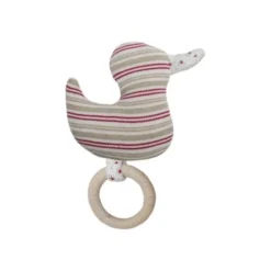 Doudou Hochet Efie® Canard 12 Cm Coton Bio Organic - Doudou Bio Naturel Efie