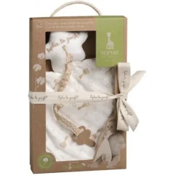 Doudou Lange Bio Etoile Avec Attache Sucette Sophie La Girafe® So'Pure- JouetVulli® -Jouets En Peluche Soldes doudou lange bio etoile avec attache sucette sophie la girafe so pure jouet vulli 2
