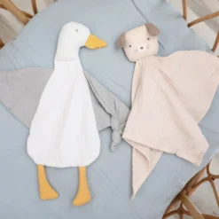 Doudou Lange De Mousseline Chiot Peanut Albetta® 35cm Coton Bio - Lange Doudou -Jouets En Peluche Soldes doudou lange de mousseline chiot peanut albetta 35cm coton bio lange doudou 2