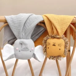 Jouets En Peluche Soldes -Jouets En Peluche Soldes doudou lange de mousseline elephant estelle albetta 35cm coton bio lange doudou 1