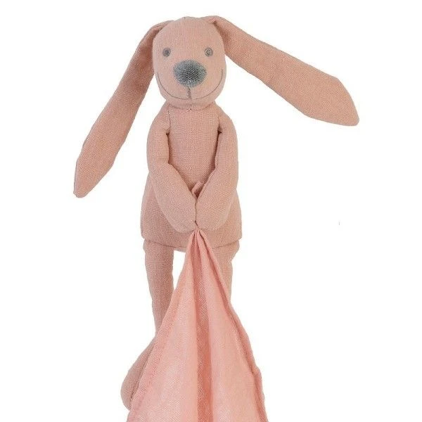 Doudou Lange Lapin Richie Vieux Rose En Lin 37 Cm Happy Horse® - Doudou 2 Doudou Lange Lapin Richie Vieux Rose En Lin 37 Cm Happy Horse® - Doudou – Image 2