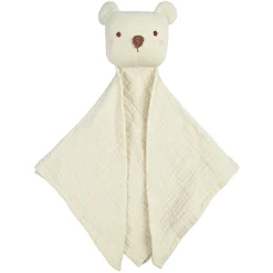 Doudou Lange Mousseline De Coton Bio Ours Albetta® 35cm - Doudou Lange