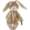 Doudou Lapin Bio Attache Tétine Wooly Organic® Coton Bio Beige 26cm - Doudou Bio GOTS