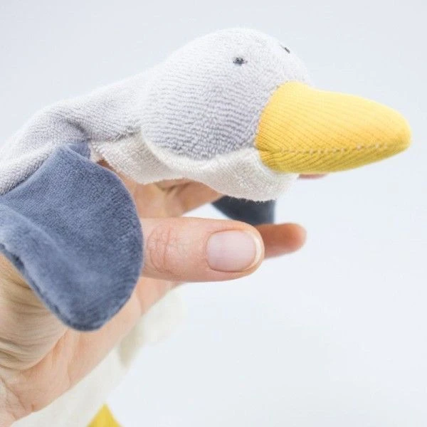Doudou Marionnette à Doigt Oie Till 30 Cm Nanchen Natur® Coton & Laine Bio- Jouet Bio 4 Doudou Marionnette à Doigt Oie Till 30 Cm Nanchen Natur® Coton & Laine Bio- Jouet Bio – Image 4