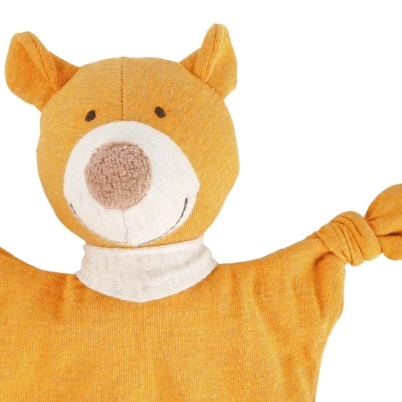 Doudou Naissance Petit Ours Plat à Nœuds Jersey De Coton Bio Jaune Ocre Sigikid® 19 Cm - Doudou Bébé 3 Doudou Naissance Petit Ours Plat à Nœuds Jersey De Coton Bio Jaune Ocre Sigikid® 19 Cm - Doudou Bébé – Image 3