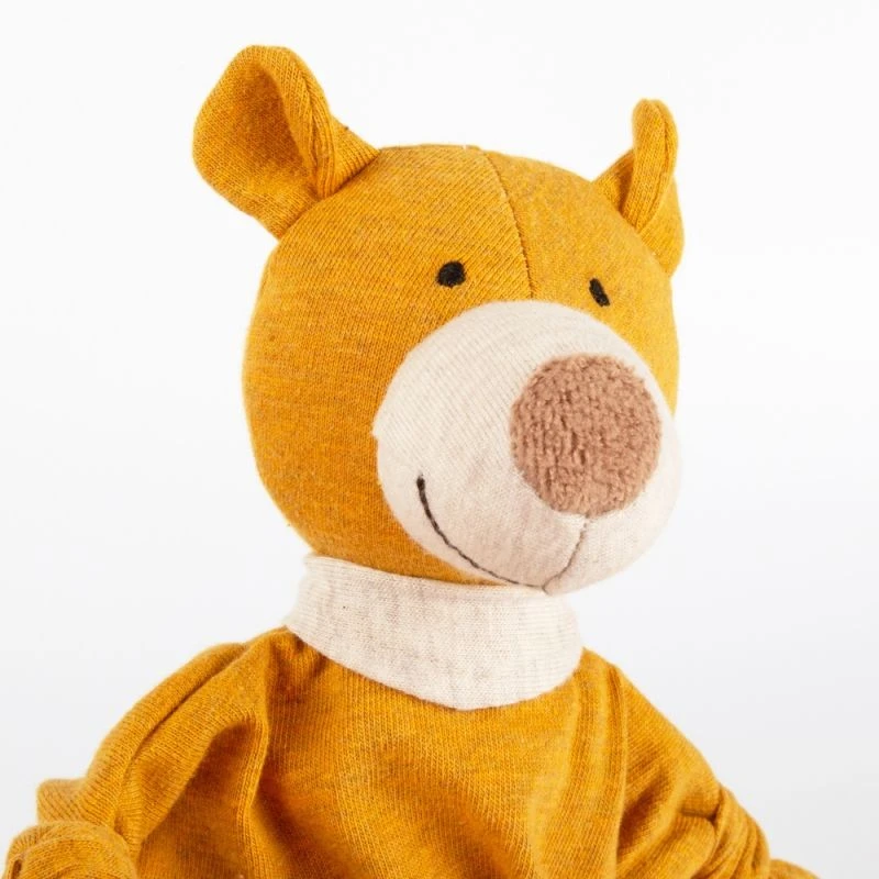 Doudou Naissance Petit Ours Plat à Nœuds Jersey De Coton Bio Jaune Ocre Sigikid® 19 Cm - Doudou Bébé 5 Doudou Naissance Petit Ours Plat à Nœuds Jersey De Coton Bio Jaune Ocre Sigikid® 19 Cm - Doudou Bébé – Image 5