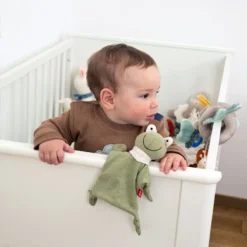 Doudou Naissance Plat à Nœuds Grenouille Verte Jersey De Coton Bio Sigikid® 19 Cm - Doudou Bébé -Jouets En Peluche Soldes doudou naissance plat a noeuds grenouille verte jersey de coton bio sigikid 19 cm doudou bebe 4