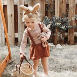 Doudou Peluche Coton Bio Lapine Grise 26cm Robe Rose Fleurie Apple Park™-Jouets Bio Apple Park™ -Jouets En Peluche Soldes doudou peluche coton bio lapine grise robe rose fleurie apple park jouets bio apple park 3