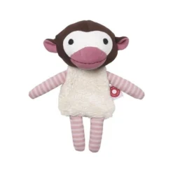 Doudou Peluche Coton Bio Singe Rose Franck & Fischer - Peluche Coton Bio