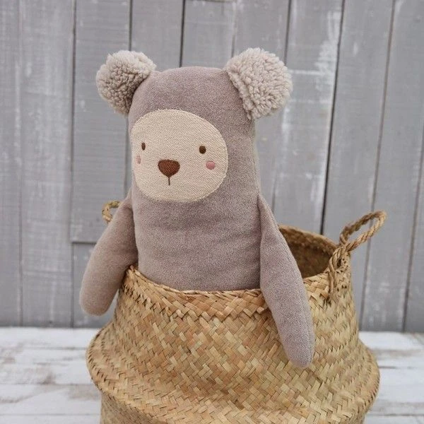 Doudou Peluche En éponge De Coton Bio Ours 42cm Albetta® - Doudou Rondelets 2 Doudou Peluche En éponge De Coton Bio Ours 42cm Albetta® - Doudou Rondelets – Image 2