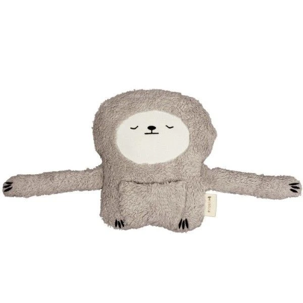 Doudou Peluche Fabbies Paresseux Gris Terre Fabelab® Coton Bio GOTS - Doudou Bio Scandinave 2 Doudou Peluche Fabbies Paresseux Gris Terre Fabelab® Coton Bio GOTS - Doudou Bio Scandinave – Image 2