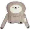 Doudou Peluche Fabbies Paresseux Gris Terre Fabelab® Coton Bio GOTS - Doudou Bio Scandinave