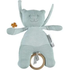 Doudou Peluche Musicale Coton Bio Nouky Menthe Noukie's® - Bébé Bio