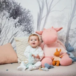 Doudou Peluche Musicale Coton Bio Nouky Menthe Noukie's® - Bébé Bio -Jouets En Peluche Soldes doudou peluche musicale coton bio nouky menthe noukie s bebe bio 4