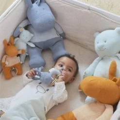 Doudou Peluche Musicale Coton Bio Paco Ocre Noukie's® - Bébé Bio -Jouets En Peluche Soldes doudou peluche musicale coton bio paco ocre noukie s bebe bio 3