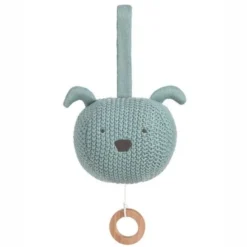LÄSSIG Doudou Peluche Musicale Tricotée Little Chums Chien Lässig® Coton Bio Gots - Doudous Et Hochets Bio