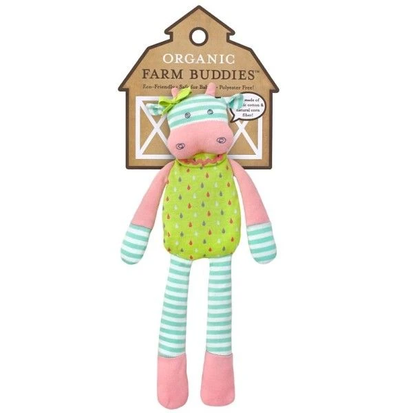 Doudou Peluche Organic Farm Buddies™ Petite Vache Bella - Doudou Bio 2 Doudou Peluche Organic Farm Buddies™ Petite Vache Bella - Doudou Bio – Image 2