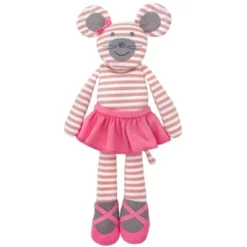 Doudou Peluche Organic Farm Buddies™ Souris Ballerine 35cm - Doudou Bio