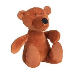 Doudou Peluche Ours Caramel Wooly Organic® Coton Bio 17 Cm - Doudou Bio GOTS