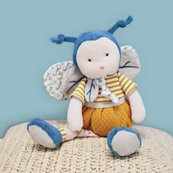 Doudou Peluche Pollen L'abeille 30cm Coton Bio Doudou Et Compagnie® - Doudou Bio Français -Jouets En Peluche Soldes doudou peluche pollen l abeille 30cm coton bio doudou et compagnie doudou bio francais 5