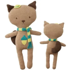 Doudou Peppa® Tricot Bio Ecureuil - Doudou Bio Equitable -Jouets En Peluche Soldes doudou peppa tricot bio ecureuil doudou bio equitable 2