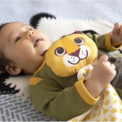 Doudou Plat 28cm Coton Bio Lion Coq En Pâte® - Doudou Coton Bio -Jouets En Peluche Soldes doudou plat 28cm coton bio lion en pate cartable coton bio 2