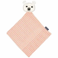 Doudou Plat 28cm Coton Bio Ours Polaire Coq En Pâte® - Doudou Coton Bio
