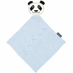 Doudou Plat 28cm Coton Bio Panda Coq En Pâte® - Doudou Coton Bio
