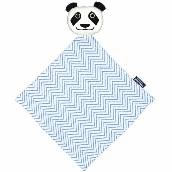 Doudou Plat 28cm Coton Bio Panda Coq En Pâte® - Doudou Coton Bio 1 Doudou Plat 28cm Coton Bio Panda Coq En Pâte® - Doudou Coton Bio