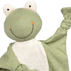 Doudou Plat à Nœuds Grenouille Jersey De Coton Bio Sigikid® 26 Cm - Doudou Bébé -Jouets En Peluche Soldes doudou plat a noeuds grenouille jersey de coton bio sigikid 26 cm doudou bebe 2