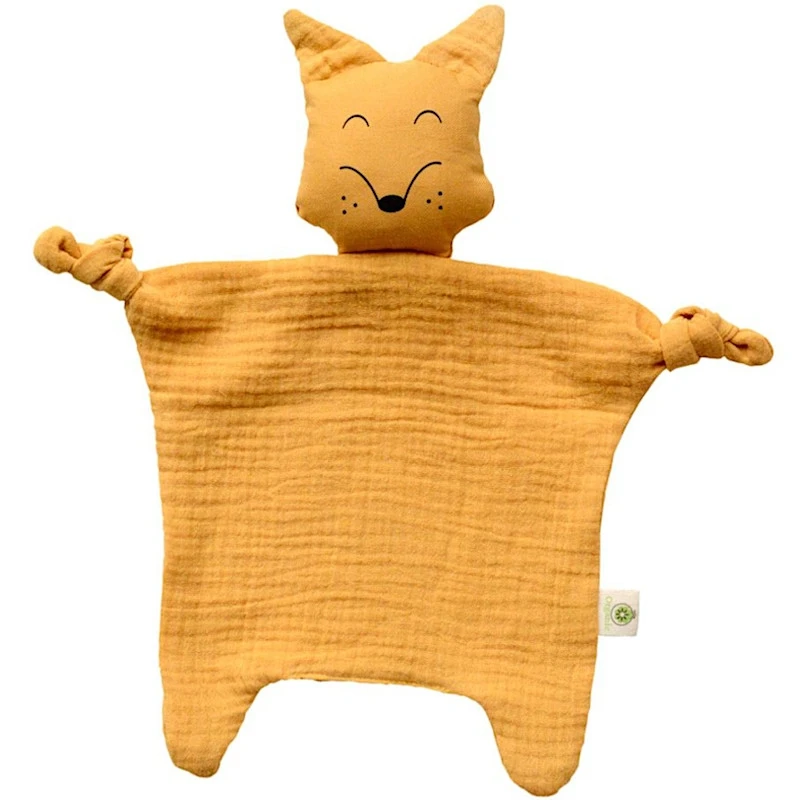 Doudou Plat à Nœuds Lange Coton Bio Renard APunt Barcelona®- Doudou Bébé Bio 1 Doudou Plat à Nœuds Lange Coton Bio Renard APunt Barcelona®- Doudou Bébé Bio