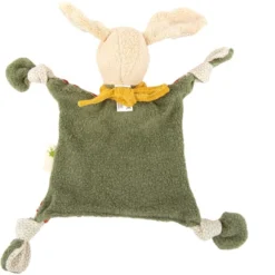 Jouets En Peluche Soldes -Jouets En Peluche Soldes doudou plat a noeuds lapin bio green sigikid coton naturel 1