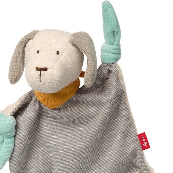 Doudou Plat à Nœuds Sigikid® Chien 'Vintage 50's Signature' 26cm - Doudou Chien 2 Doudou Plat à Nœuds Sigikid® Chien 'Vintage 50's Signature' 26cm - Doudou Chien – Image 2