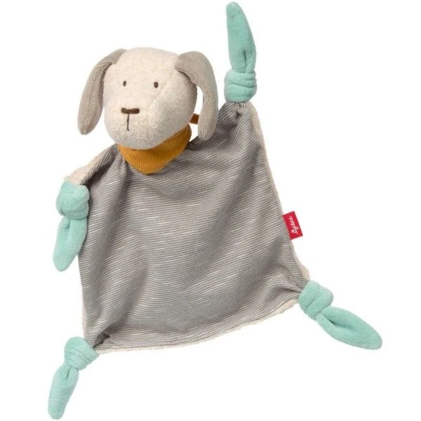 Doudou Plat à Nœuds Sigikid® Chien 'Vintage 50's Signature' 26cm - Doudou Chien 1 Doudou Plat à Nœuds Sigikid® Chien 'Vintage 50's Signature' 26cm - Doudou Chien