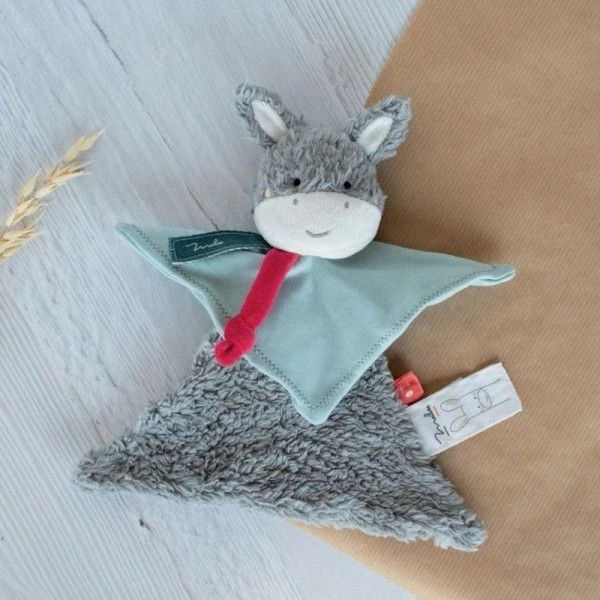 Doudou Plat Ane 22 Cm Maïlou Tradition® Coton Bio - Doudou Bio Fait En France 5 Doudou Plat Ane 22 Cm Maïlou Tradition® Coton Bio - Doudou Bio Fait En France – Image 5