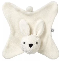 Doudou Plat Anika Lapin Écru Coton Bio Franck & Fischer® - Doudou Plat Coton Bio