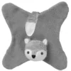 Doudou Plat Anika Renard Gris Coton Bio Franck & Fischer® - Doudou Plat Coton Bio