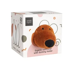 Doudou Plat Attache Sucette Ours Caramel Wooly Organic® Coton Bio 25 Cm - Doudou Bio GOTS -Jouets En Peluche Soldes doudou plat attache sucette ours caramel wooly organic coton bio 25 cm doudou bio gots 2