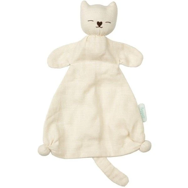 Doudou Plat Bébé Hoppa® Chat Mila Lange Mousseline Écru 24cm Coton Bio GOTS - Doudou Bébé 1 Doudou Plat Bébé Hoppa® Chat Mila Lange Mousseline Écru 24cm Coton Bio GOTS - Doudou Bébé
