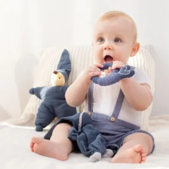 Doudou Plat Bébé Hoppa® Lutin Sisco Gris 24cm Coton Bio - Doudou Bébé -Jouets En Peluche Soldes doudou plat bebe hoppa lutin sisco gris 24cm coton bio doudou bebe 2