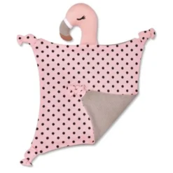 Doudou Plat Bio Franny Le Flamant Rose 30 Cm Apple Park™ -Jouets Bio Apple Park™