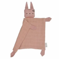 Cadeau De Naissance Coffret Doudou & Lange Lapin Pêche Fabelab® Coton Bio GOTS- Doudou Bio Scandinave -Jouets En Peluche Soldes doudou plat carre lapin vieux rose fabelab mousseline coton bio gots doudou bio scandinave 2