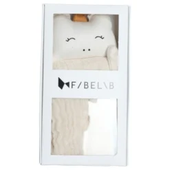 Doudou Plat Carré Licorne Blanche & MielFabelab® Coton Bio GOTS- Doudou Bio Scandinave -Jouets En Peluche Soldes doudou plat carre licorne blanche miel fabelab coton bio gots doudou bio scandinave 2